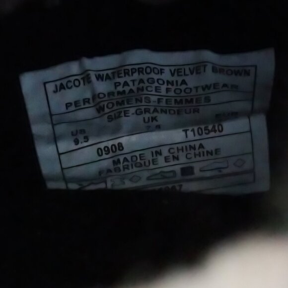 Women's Patagonia Jacote Pull-On Ankle Booties - Velvet Brown - Size 9.5 - NWOT - Picture 9 of 9